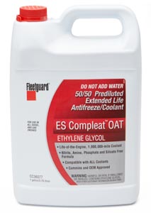 Fleetguard ES Compleat OAT 50/50 Antifreeze/Coolant, Gallon